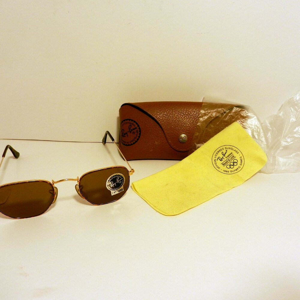 B&L Ray-Ban Classy W2184 XUAS ADGE BrownTortoise G-15 Lenses NOS Sunglasses 3566 - Picture 2 of 14